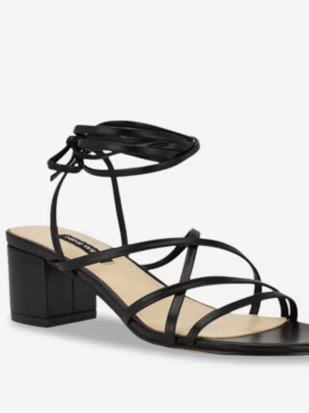Nine West Black Strappy Sandal